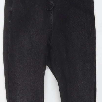 ASOS Womens Grey Cotton Skinny Jeans Size 26 in L27 in Regular Button