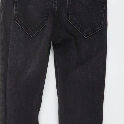 ASOS Womens Grey Cotton Skinny Jeans Size 26 in L27 in Regular Button