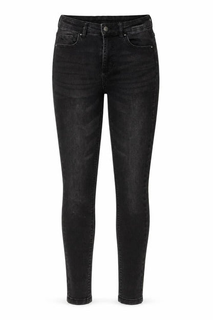 Womens UK Size 10 Denim & Co. Regular Fit Skinny Black Jeans