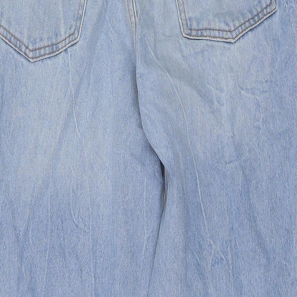 COLLUSION Womens Blue Cotton Mom Jeans Size 28 in L28 in Regular Button