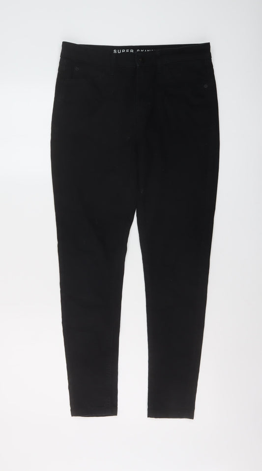 Womens UK Size 12 Marks and Spencer Regular Fit Skinny Black Jeans