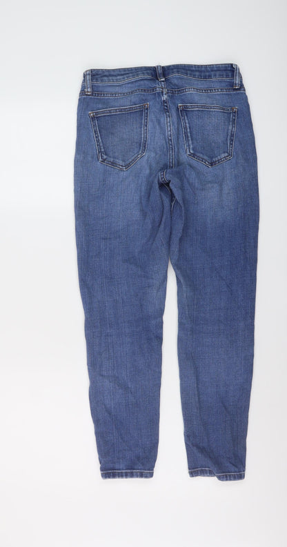 Topshop Womens Blue Cotton Mom Jeans Size 26 in L26 in Regular Button