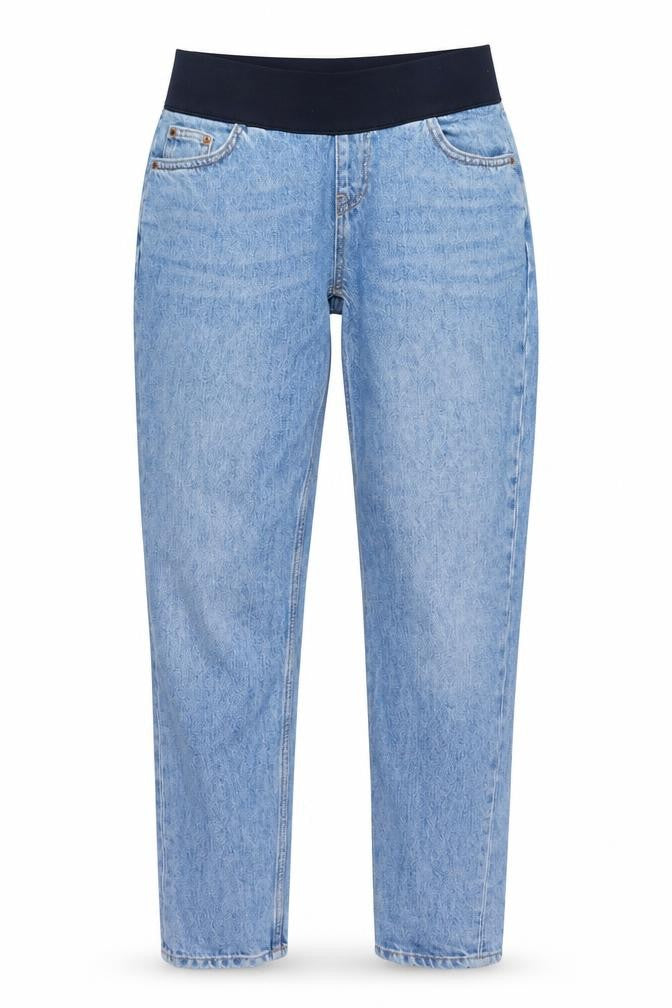 Womens UK Size 26 in Topshop Regular Fit Mom Blue Jeans