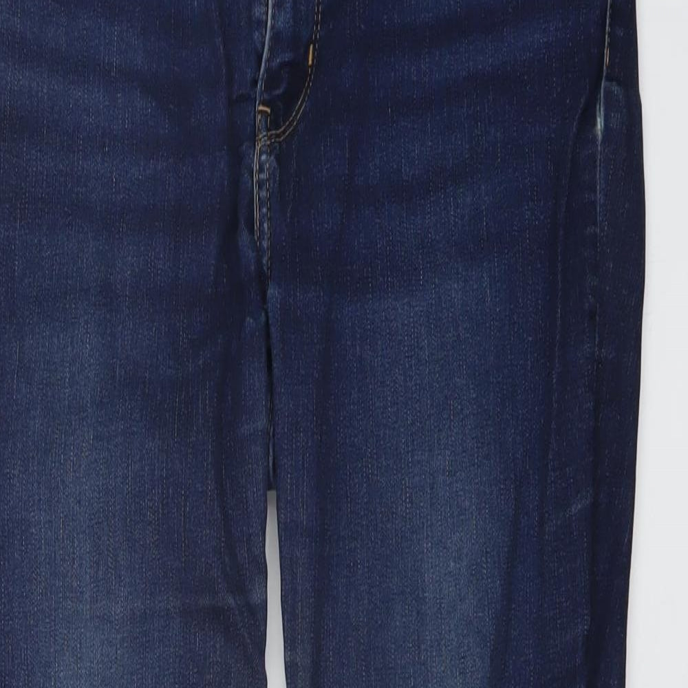 Levi's Womens Blue Cotton Skinny Jeans Size 31 in L30 in Regular Button