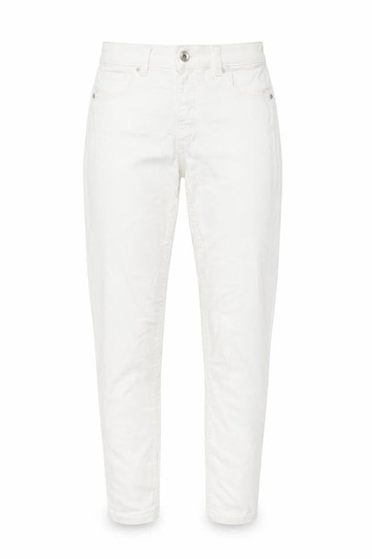Womens UK Size 8 Bershka Regular Fit Skinny Ivory Jeans