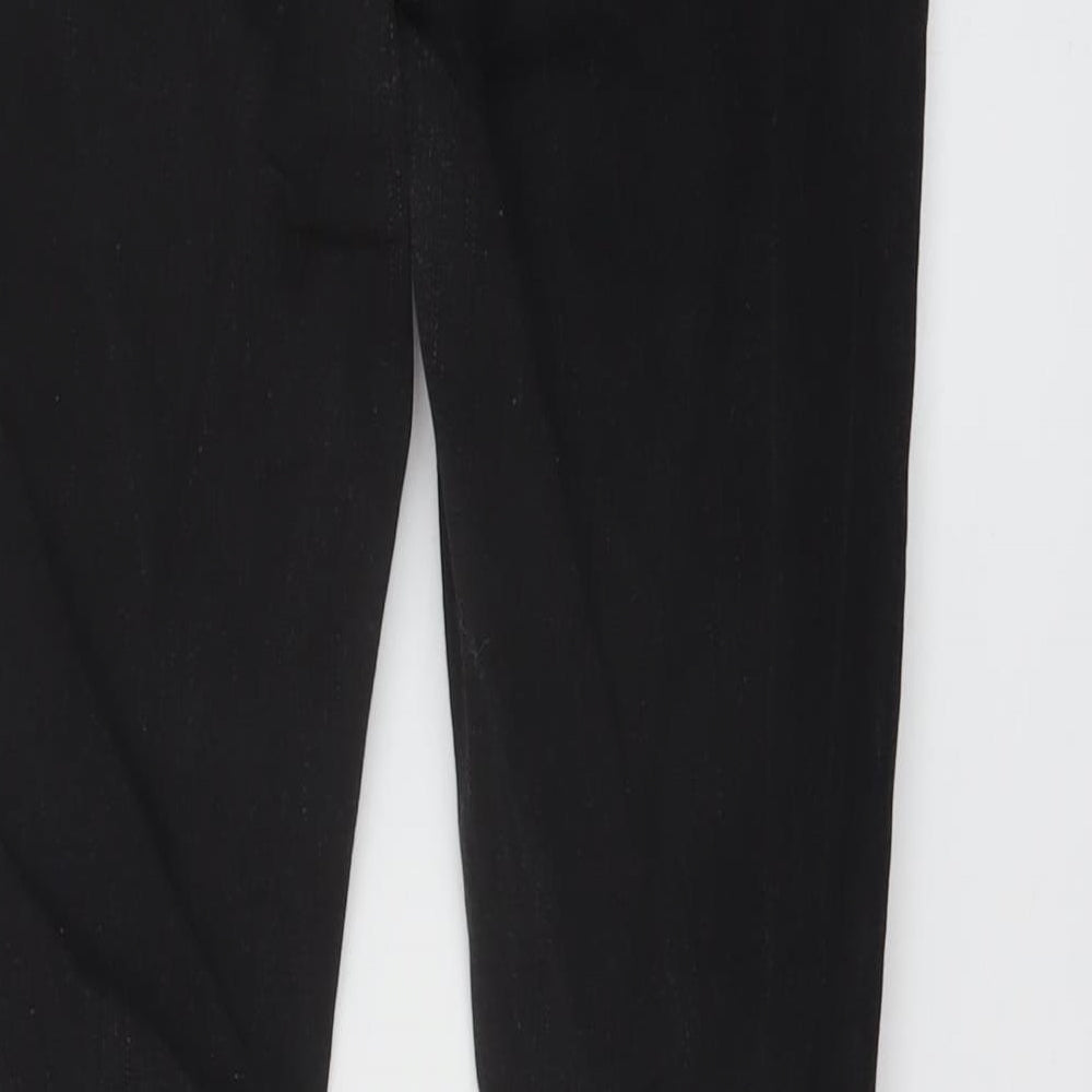 Denim & Co. Womens Black Cotton Skinny Jeans Size 14 L28 in Regular Button