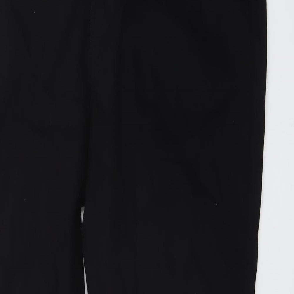 H&M Mens Black Cotton Straight Jeans Size 31 in L30 in Regular Button