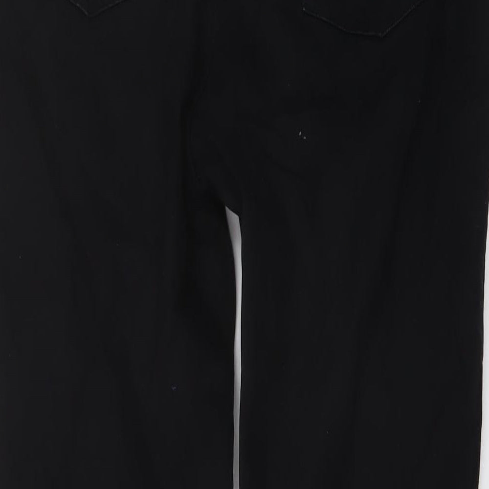 H&M Mens Black Cotton Straight Jeans Size 31 in L30 in Regular Button