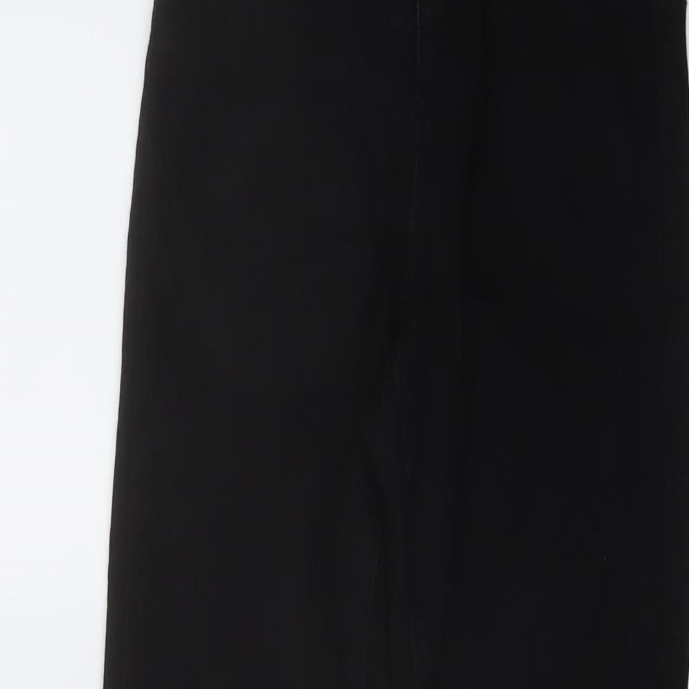 Dorothy Perkins Womens Black Cotton Skinny Jeans Size 6 L26 in Regular Button