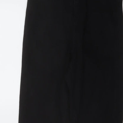 Dorothy Perkins Womens Black Cotton Skinny Jeans Size 6 L26 in Regular Button