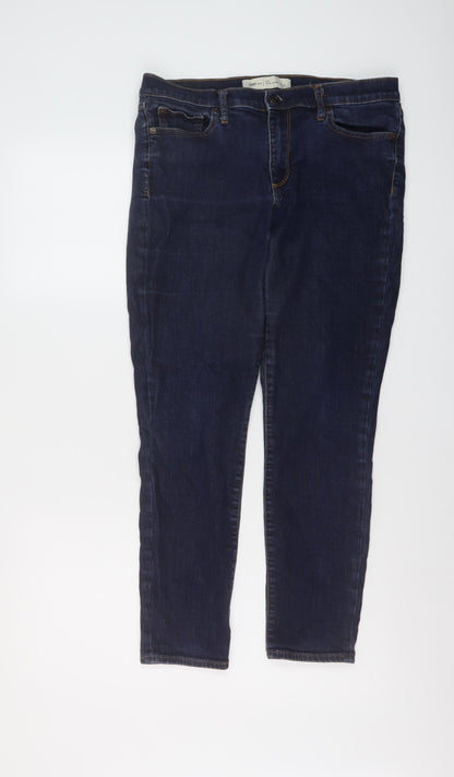 Gap Womens Blue Cotton Skinny Jeans Size 30 in L26 in Regular Button