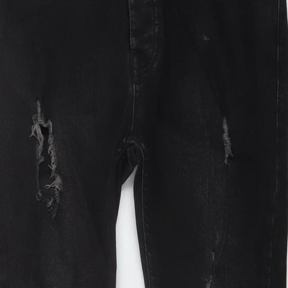 Womens UK Size 32 in Topman Regular Fit Skinny Black Jeans
