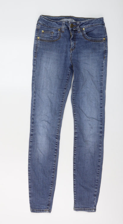 Womens UK Size 10 Marks and Spencer Regular Fit Skinny Blue Jeans