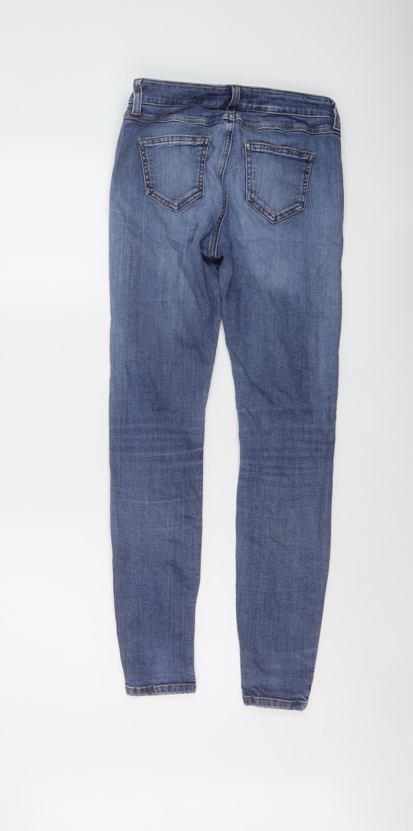 Womens UK Size 10 Marks and Spencer Regular Fit Skinny Blue Jeans