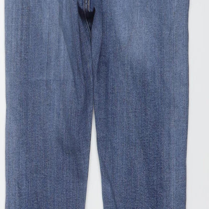 Womens UK Size 10 Marks and Spencer Regular Fit Skinny Blue Jeans