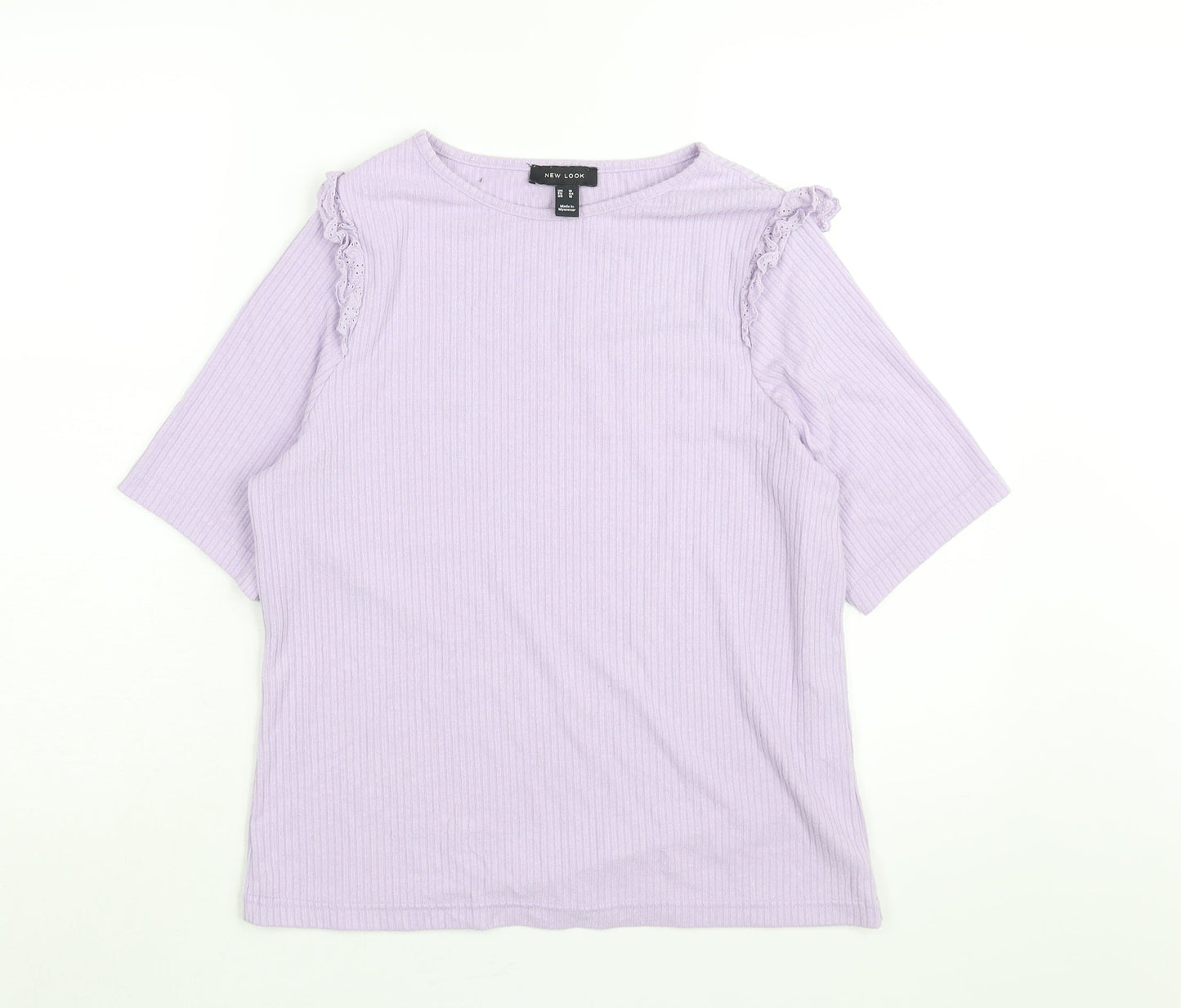 Womens UK Size 16 New Look Purple Basic Blouse