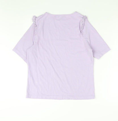 Womens UK Size 16 New Look Purple Basic Blouse
