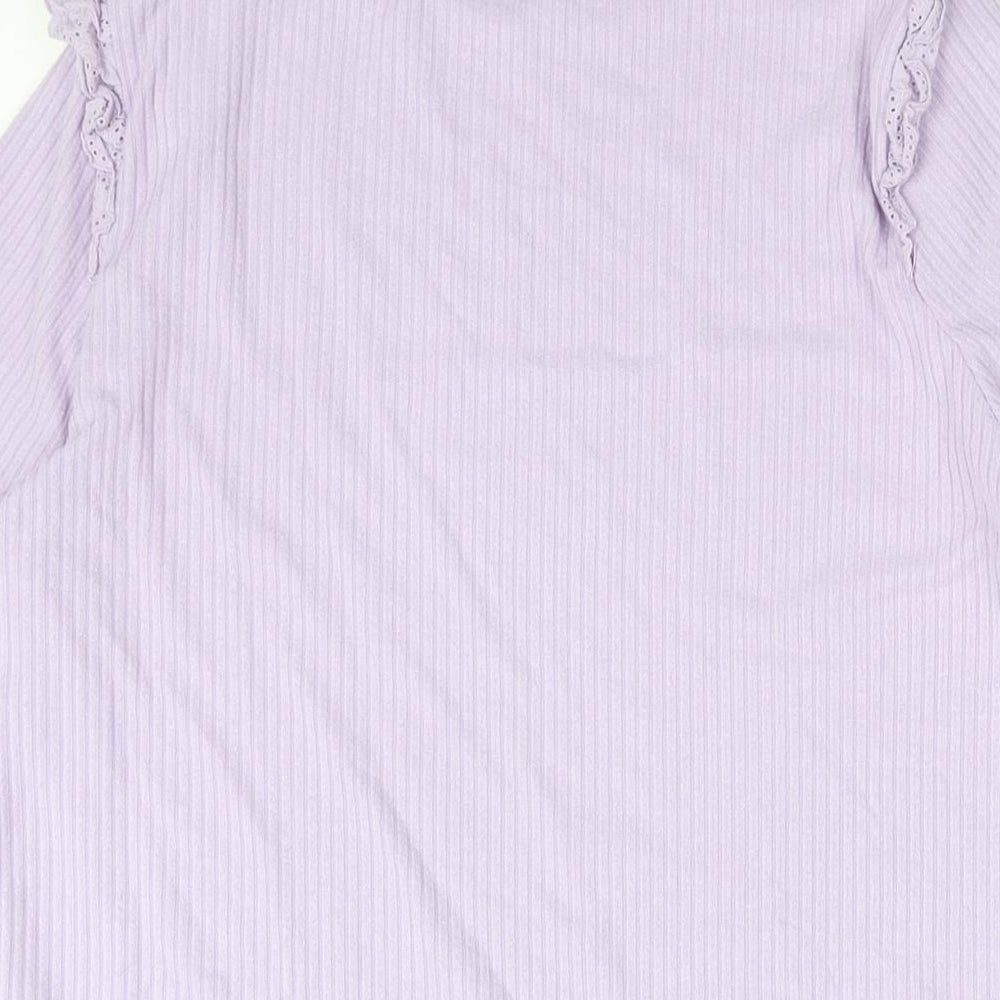 Womens UK Size 16 New Look Purple Basic Blouse