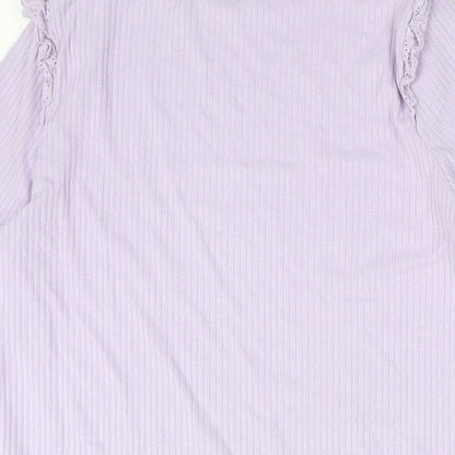 Womens UK Size 16 New Look Purple Basic Blouse