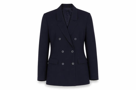 St Michael Womens Blue Polyester Jacket Suit Jacket Size 10
