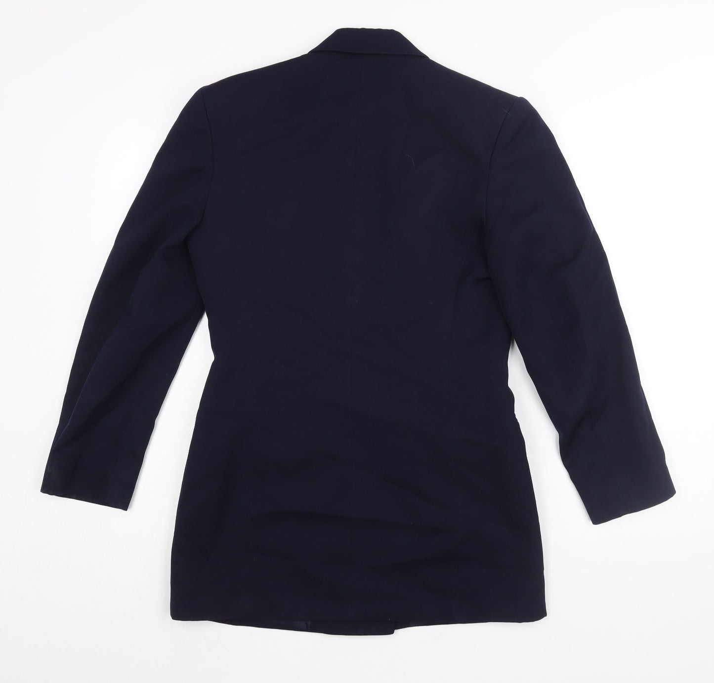 St Michael Womens Blue Polyester Jacket Suit Jacket Size 10