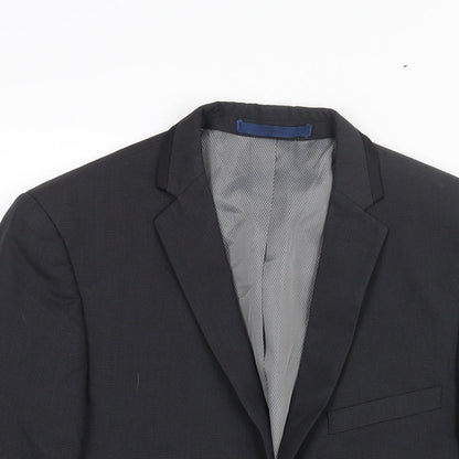Mens UK Size 36 Burton Regular Grey Suit Jacket
