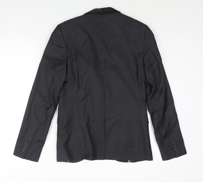Mens UK Size 36 Topman Regular Grey Suit Jacket