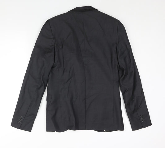 Mens UK Size 36 Topman Regular Grey Suit Jacket