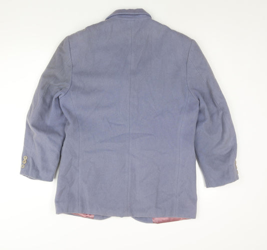 Part Two Womens Purple Jacket Blazer Size M Button - Vintage