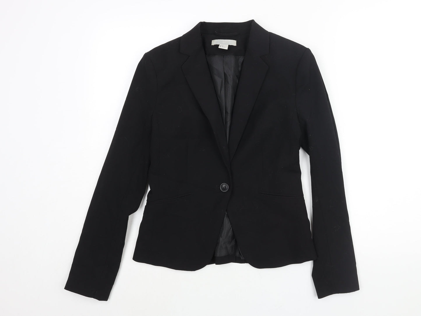 Womens UK Size 8 H&M Regular Black Suit Jacket