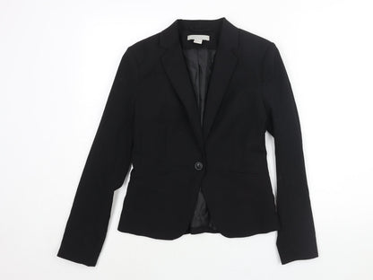 Womens UK Size 8 H&M Regular Black Suit Jacket