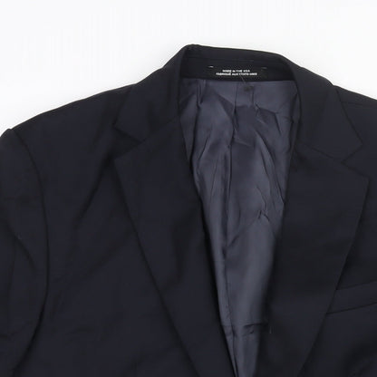 Joe Fresh Mens Blue Wool Jacket Suit Jacket Size 42 Regular
