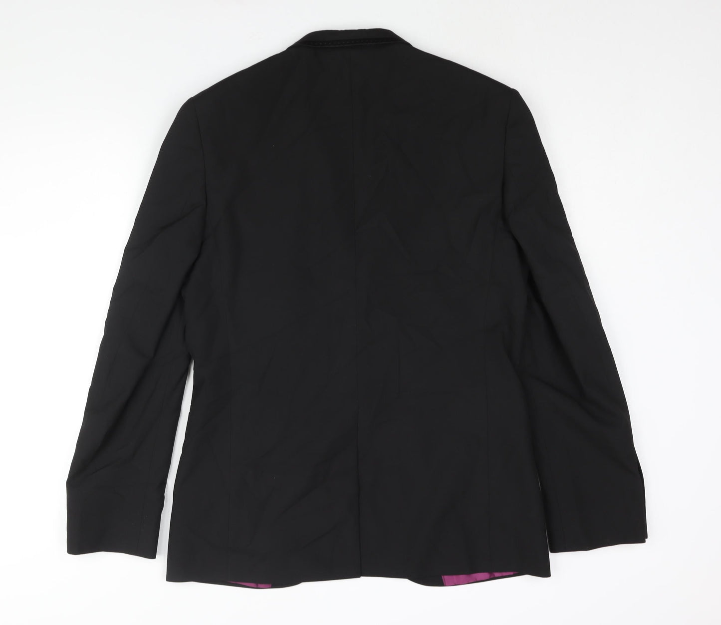 Mens UK Size 40 Marks and Spencer Regular Black Suit Tuxedo