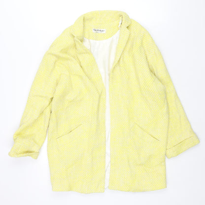 Miss Selfridge Womens Yellow Jacket Blazer Size 10