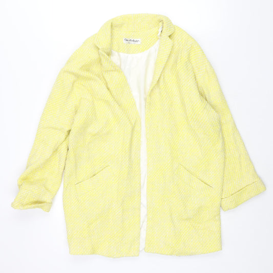 Miss Selfridge Womens Yellow Jacket Blazer Size 10