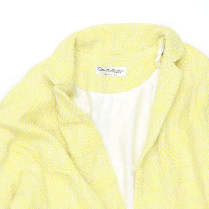 Miss Selfridge Womens Yellow Jacket Blazer Size 10