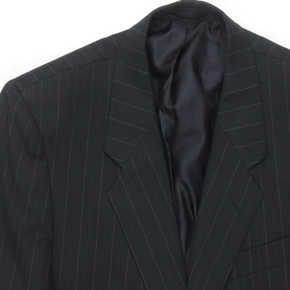 Mens UK Size 42 C&A Regular Black Suit Jacket