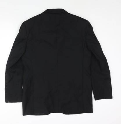 Mens UK Size 38 Marks and Spencer Regular Black Suit Jacket