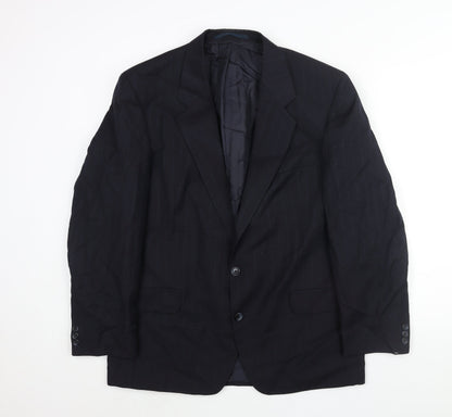 Mens UK Size 42 C&A Regular Blue Suit Jacket