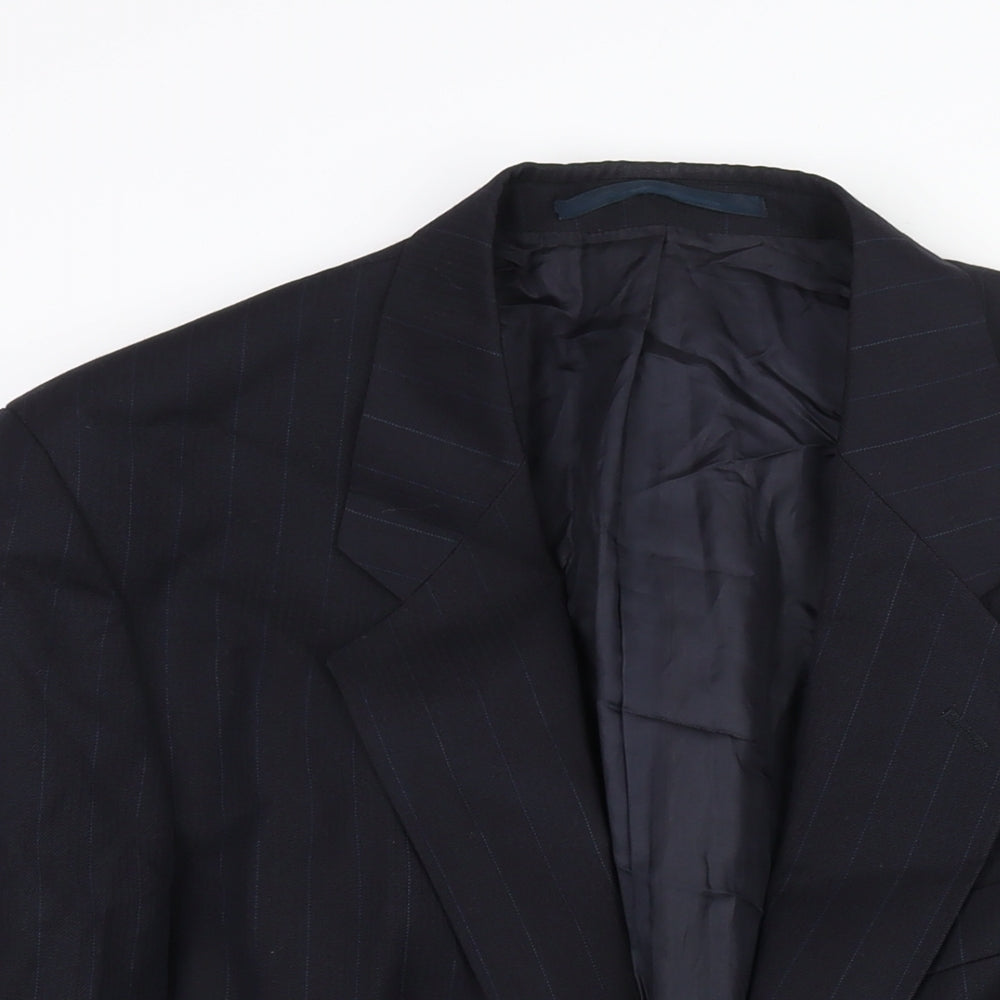 Mens UK Size 42 C&A Regular Blue Suit Jacket