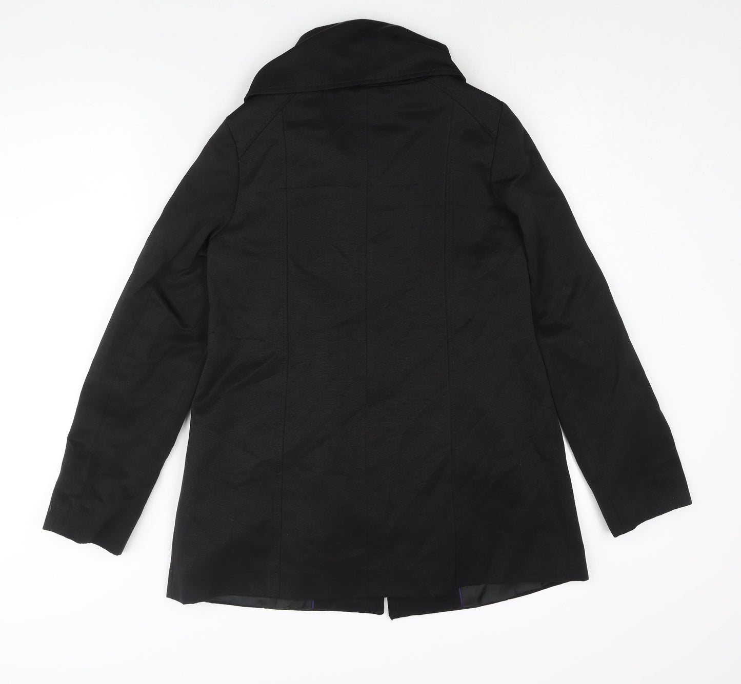 Womens UK Size 6 H&M Black Pea Coat