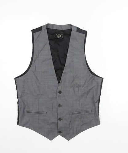 Mens UK Size M River Island Regular Grey Suit Jacket