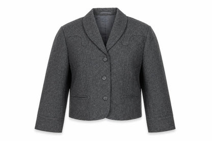 Viva You Womens Grey Jacket Size M Button