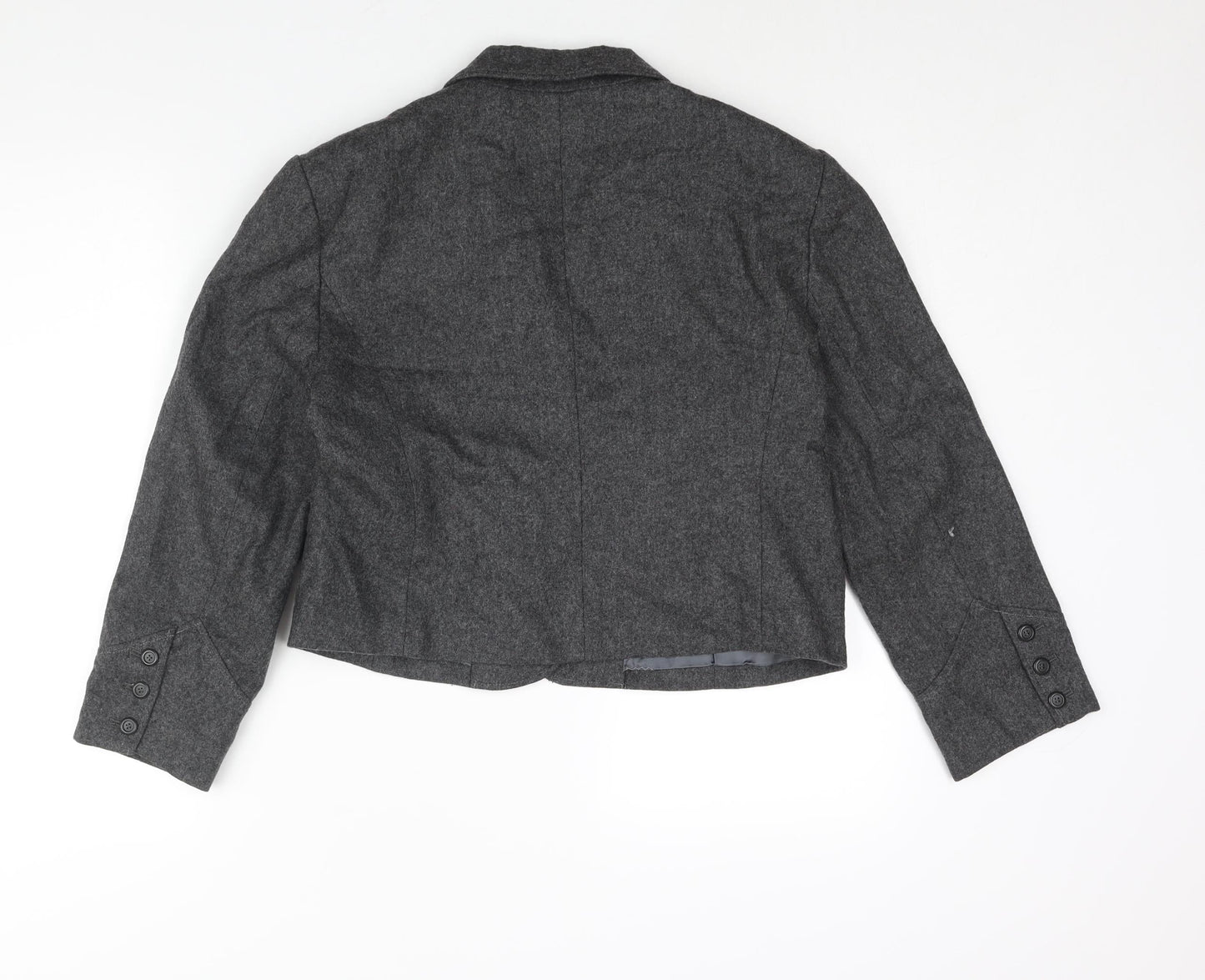Viva You Womens Grey Jacket Size M Button