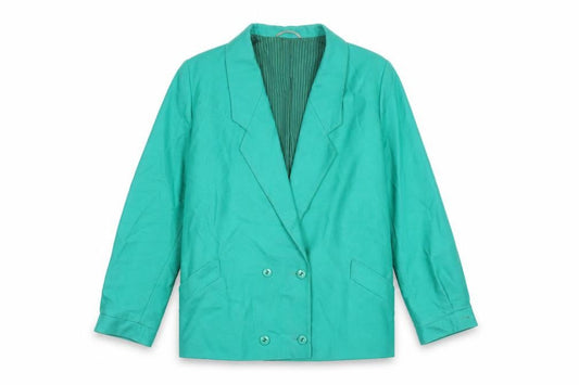 Womens UK Size 12 St Michael Green Pea Coat
