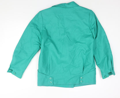 Womens UK Size 12 St Michael Green Pea Coat