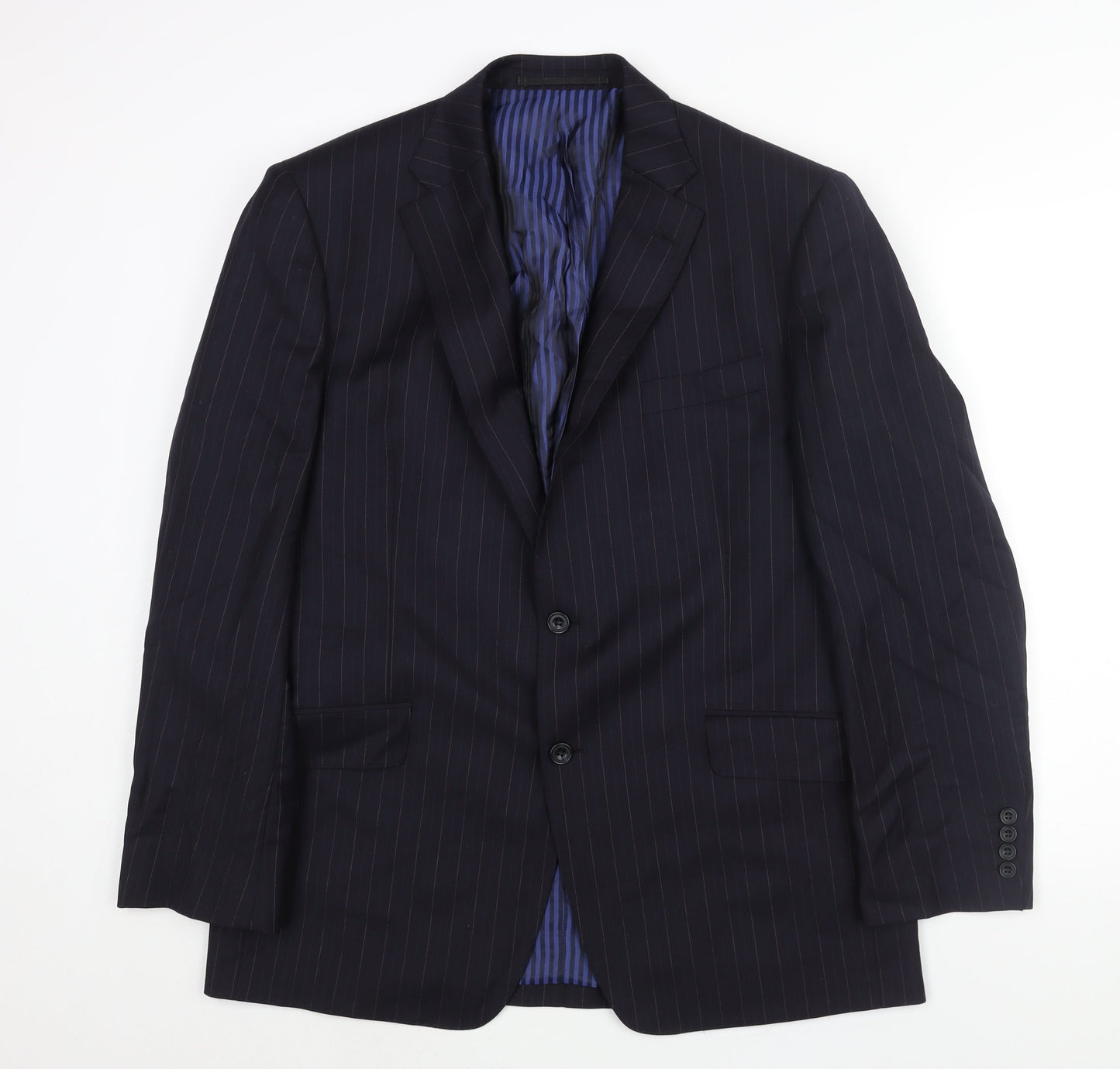 Mens UK Size 42 Marks and Spencer Regular Blue Suit Jacket