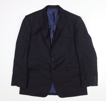 Mens UK Size 42 Marks and Spencer Regular Blue Suit Jacket