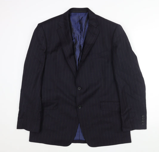 Mens UK Size 42 Marks and Spencer Regular Blue Suit Jacket