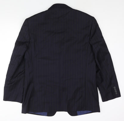Mens UK Size 42 Marks and Spencer Regular Blue Suit Jacket